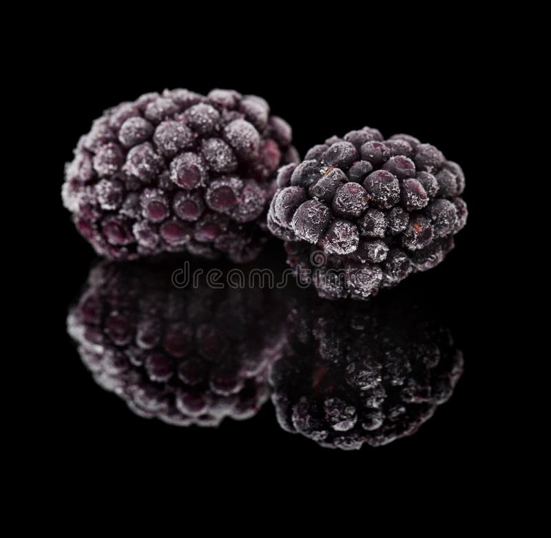 Frozen blackberry macro stock photo. Image of fruit, healthy 70916196