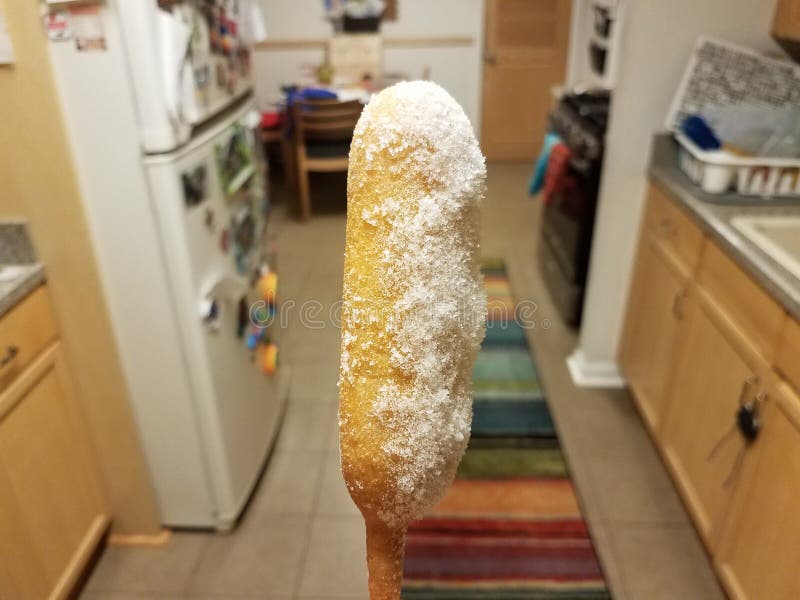 Frozen Corn Dog Snack with Ice in Kitchen Stock Image Image of stick