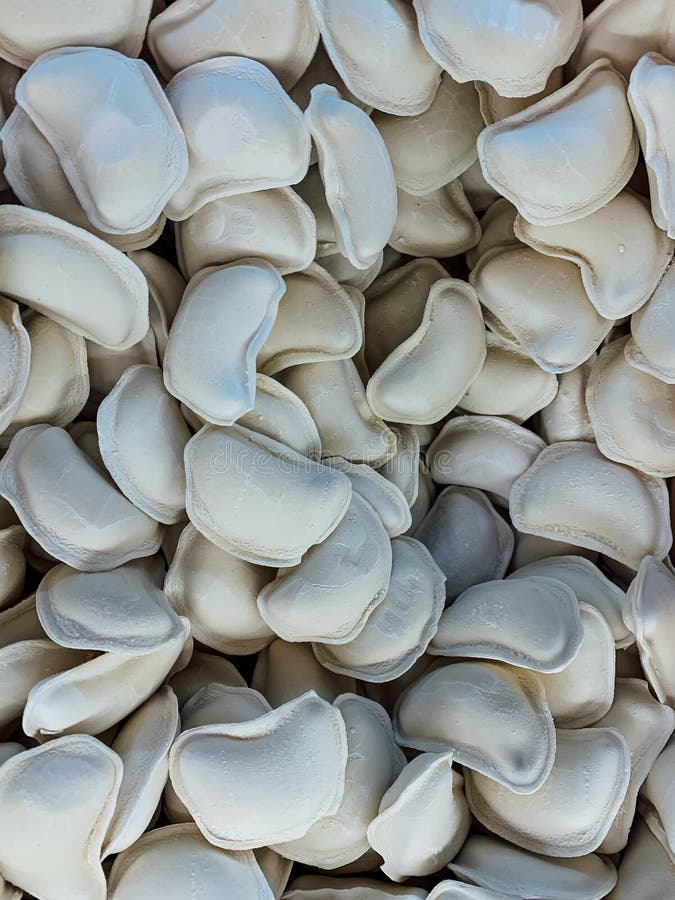 A Frozen Dumplings Delicious Food As Background Stock Photo Image of