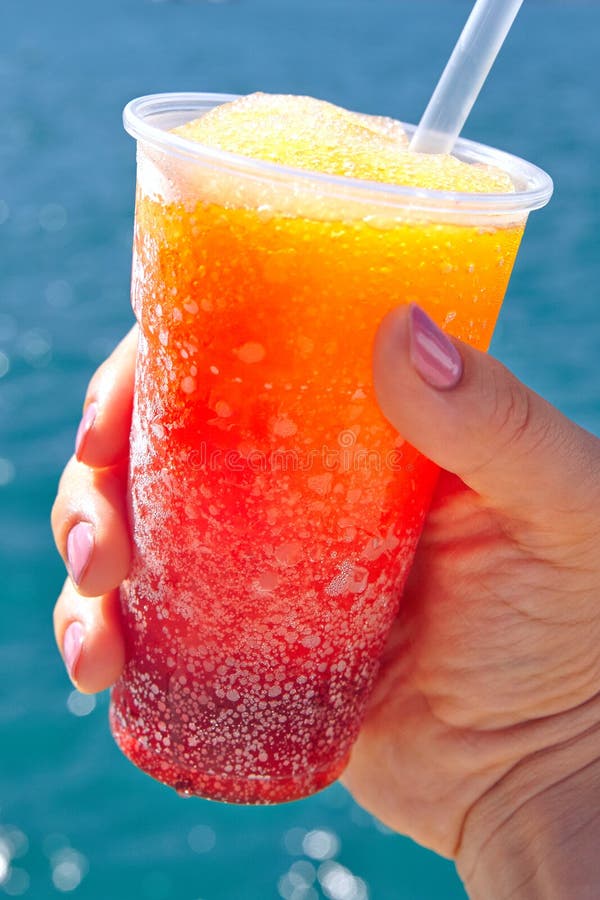 Frozen fruit drink stock image. Image of frozen, juice 59840965