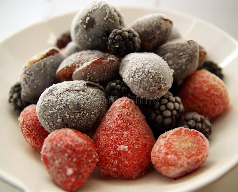 Frozen fruits stock photography Frozen fruits stock photography