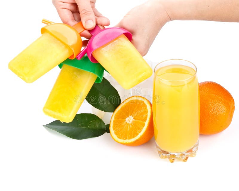 Frozen orange drink stock image. Image of fruit, glass 11896793