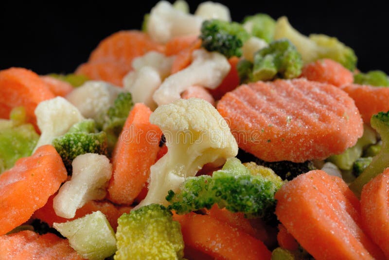 Frozen Set of Chopped Vegetables with Broccoli, Cauliflower, Carrots