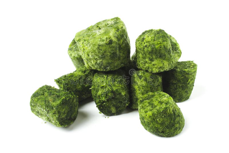 Frozen spinach leaves stock image. Image of freshness - 145753881