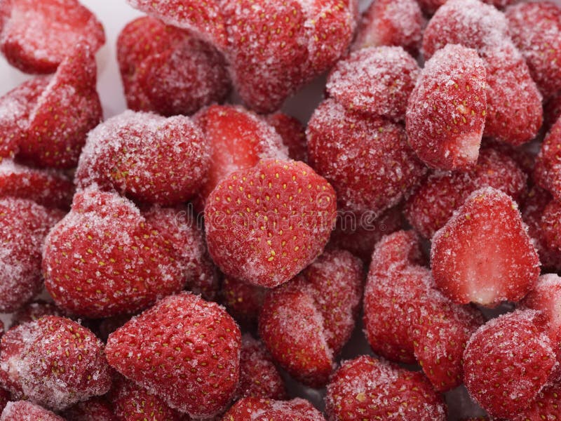 Frozen Strawberries stock image. Image of healthy, snack 35450789