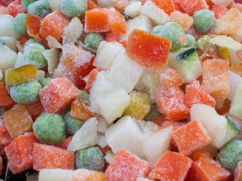 Frozen various vegetables royalty free stock image