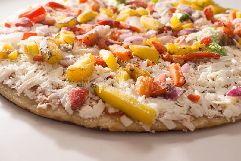 Frozen vegetable pizza stock photo. Image of healthy 260120546