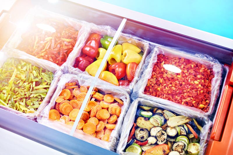 Frozen Vegetables in Freezer in Store Stock Photo Image of nutrition