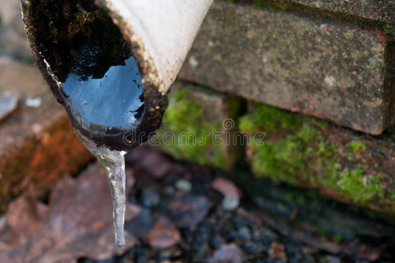 Frozen water pipe stock photo. Image of blocked, freezing 84420588