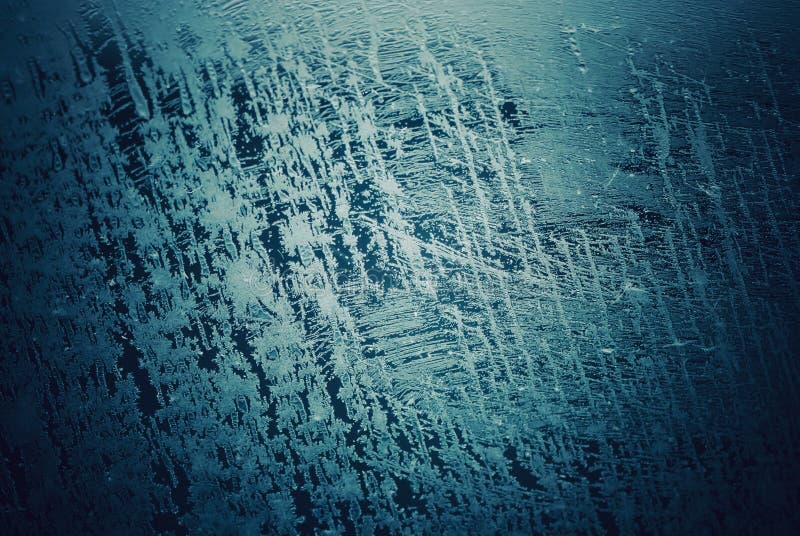 Frozen window glass