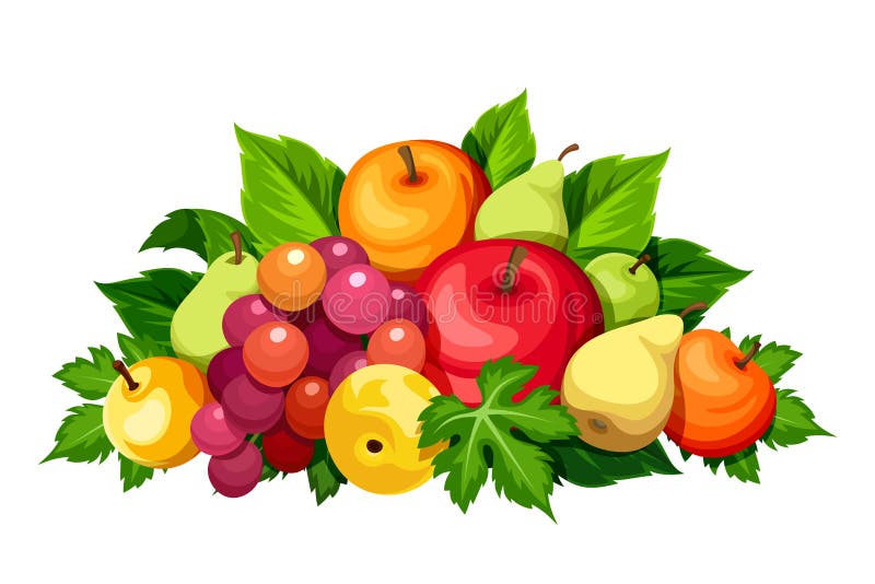Fructe proaspete. ilustrare vectorială. vector illustration