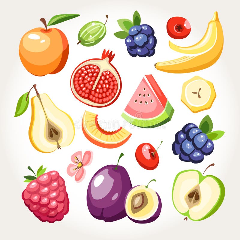 Fructe proaspete vector illustration