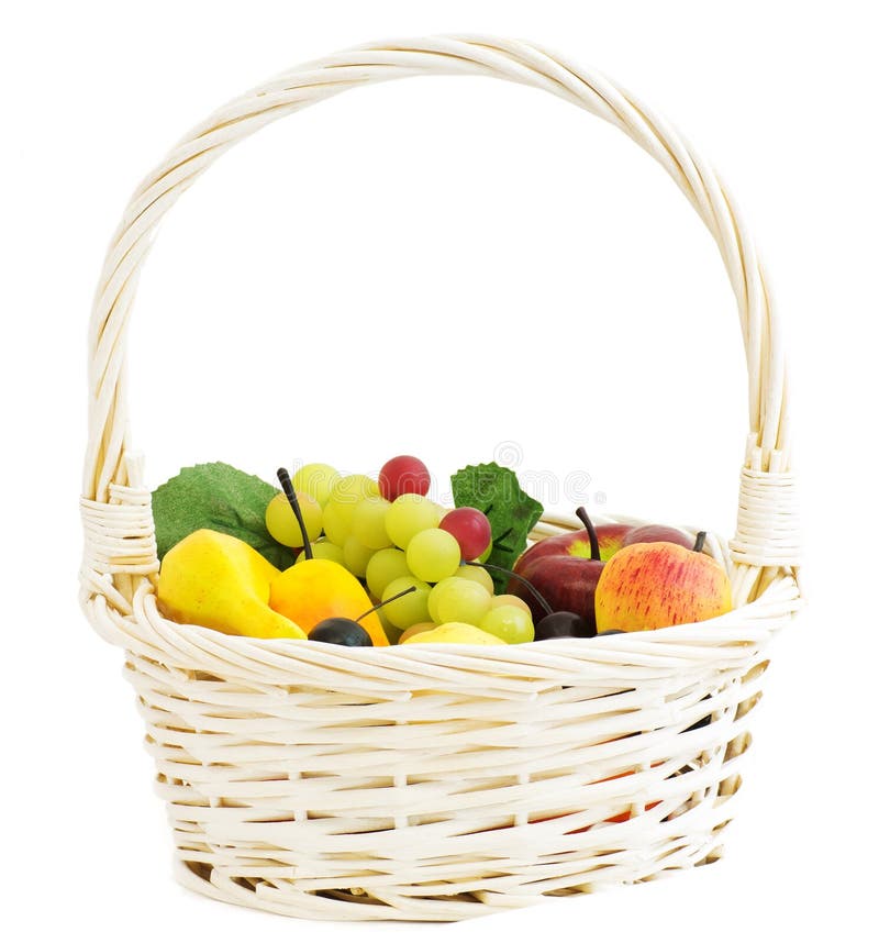 Fruit basket stock photo. Image of basket, decoration - 18284482