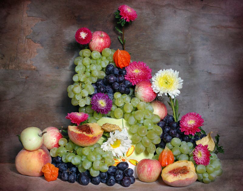 Fruit, berries and flowers