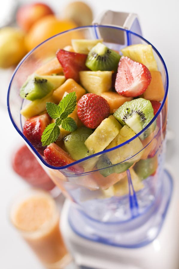 Fruit in blender