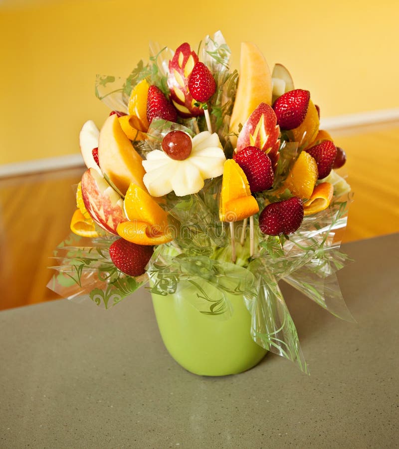 Fruit bouquet, watermelon stock image. Image of arrangement 28038561