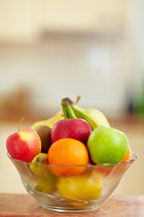 Fruit bowl in kitchen