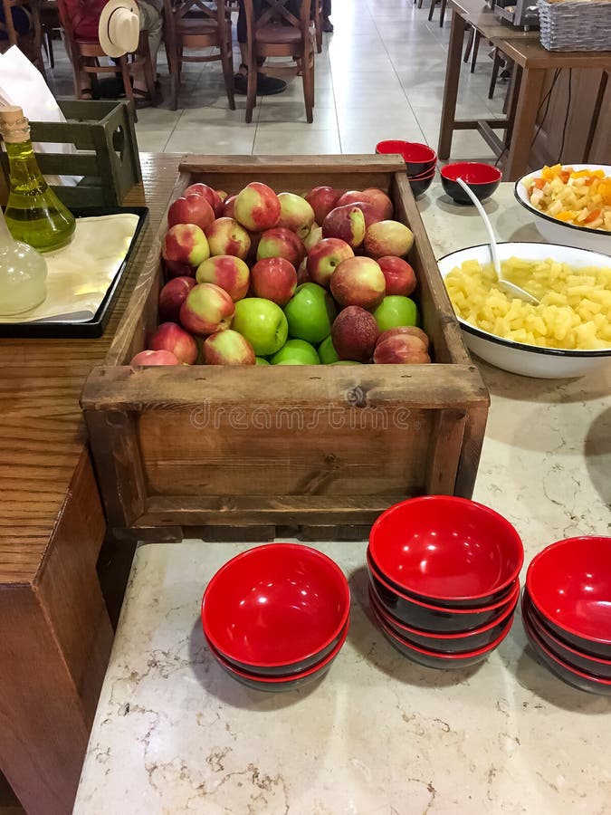 Buffet with Pineapple and Grapes Appetizers and Other Fruits in