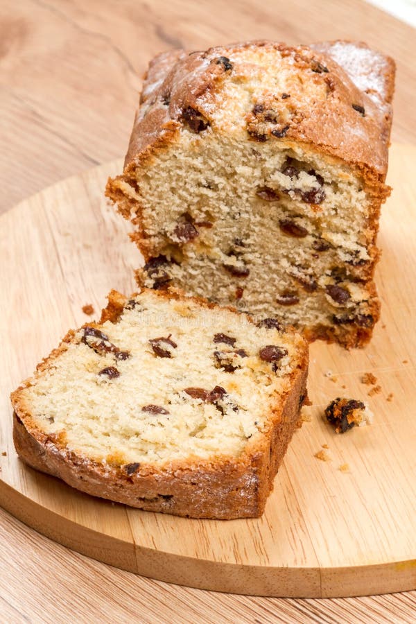 FruitCake with Raisins on Kitchen Board Stock Photo Image of tree