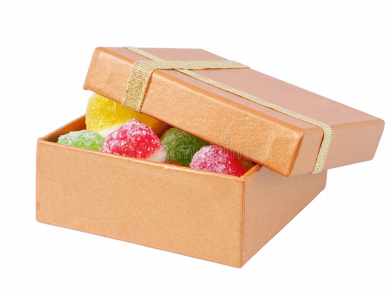 Fruit candy in box stock image. Image of colorful, sugary 11711695