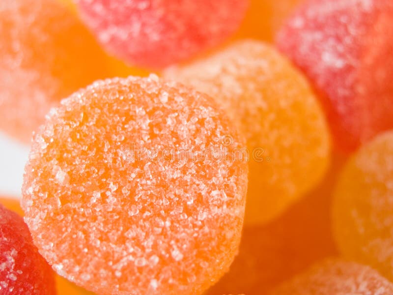 Fruit candy in sugar (jelly)