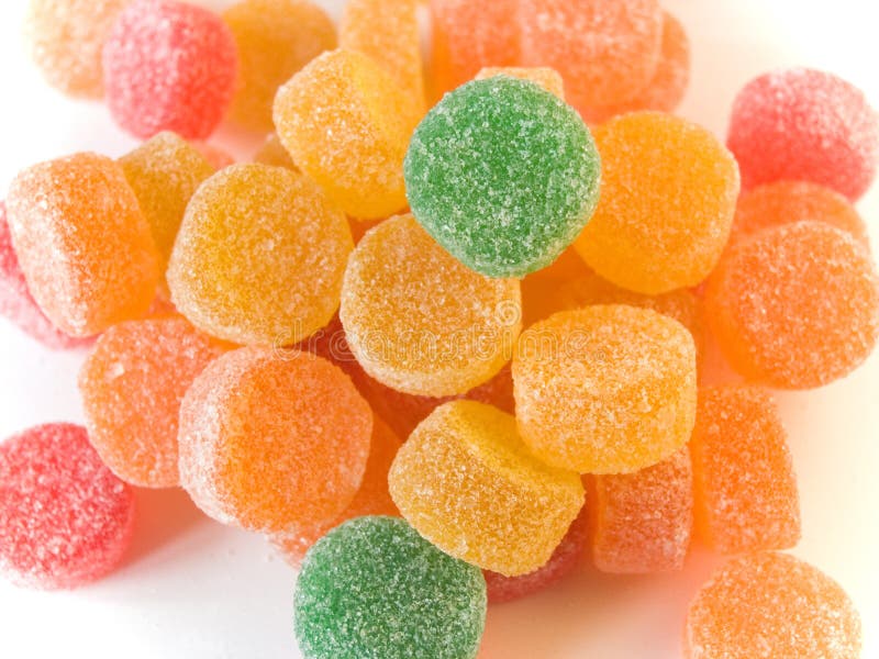 Fruit candy in sugar (jelly)