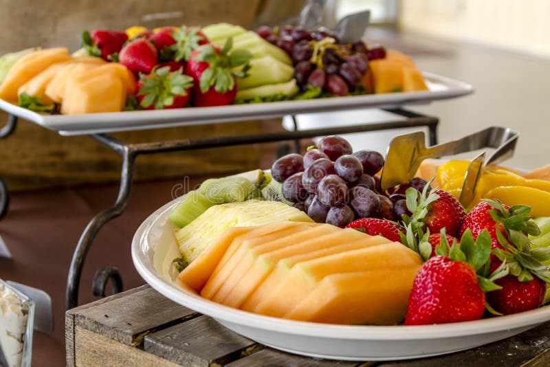 Fruit and Cheese Tray on Display Stock Photo Image of white, cheddar
