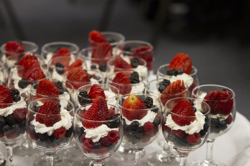 Fruit Cups for Catered Brunch Stock Image Image of catering, catered