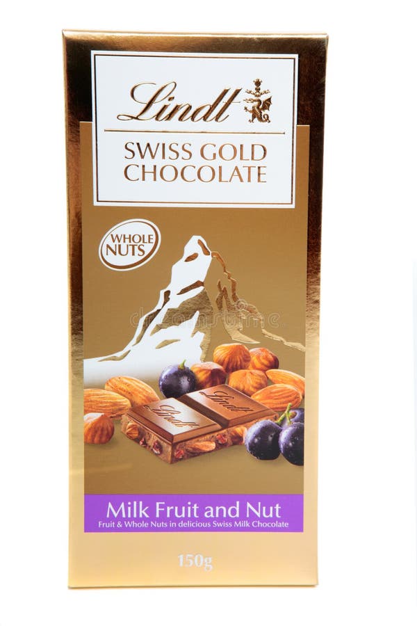 Chocolat au lait avec fruits et noix Lindt SWISS CLASSIC – Barre (100 g)  100 g 