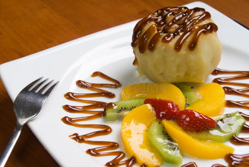 The fruit dessert