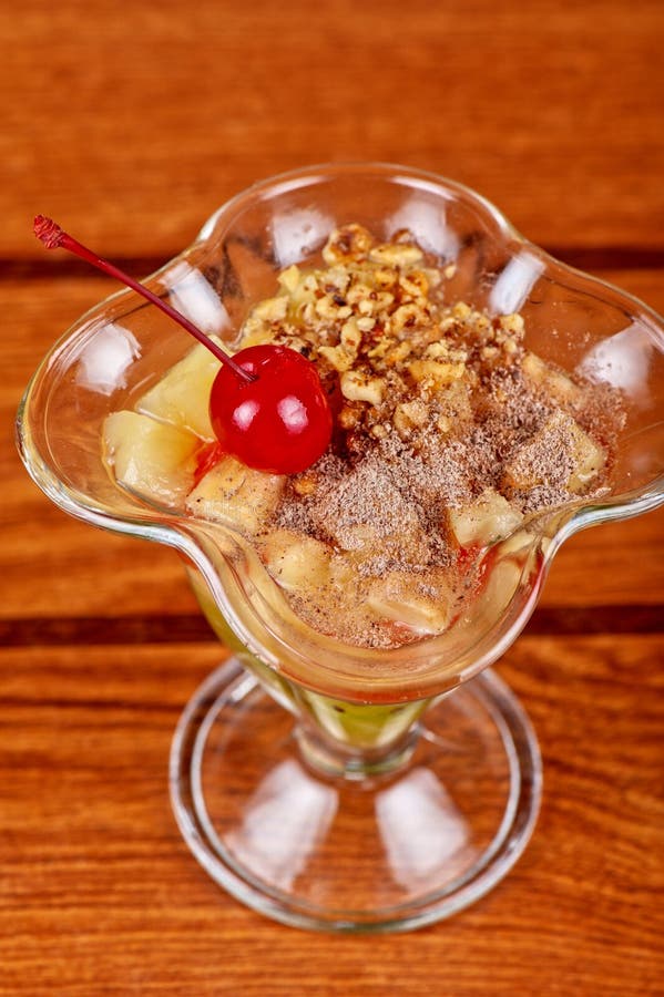 Fruit dessert stock image. Image of fruit, banana, citrus 47401859