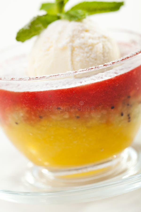 Fruit Dessert stock photo. Image of berrie, refreshing 44565704