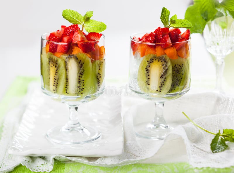 Fruit dessert stock photo. Image of horizontal, fruit 16889972