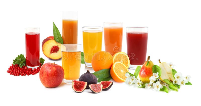 Fruit drinks royalty free stock photography