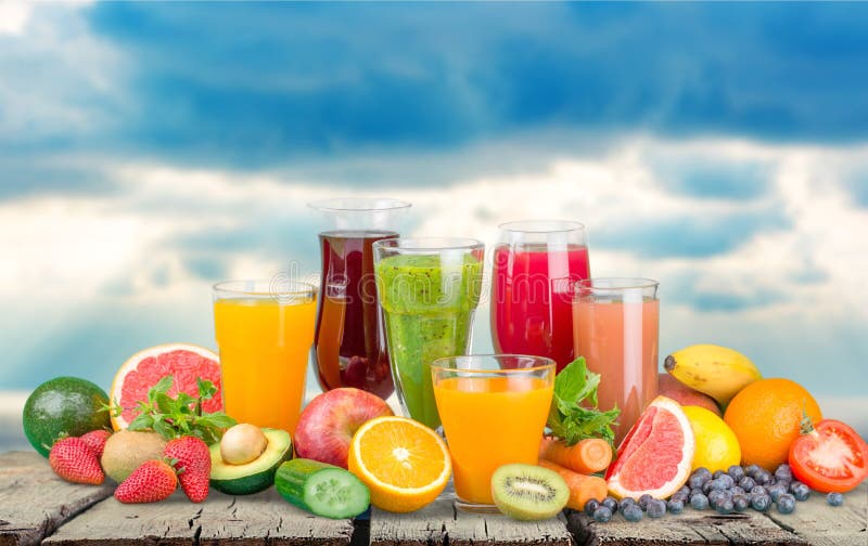 Fruit drinks stock photo. Image of green, isolated, smoothie 60350374