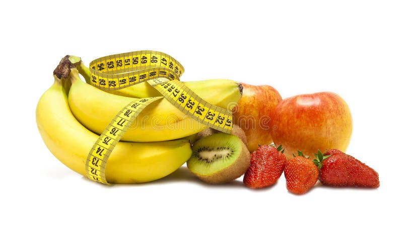 Fruit for a healthy food on a white background