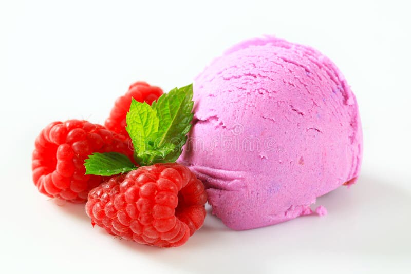 Fruit Ice Cream with Fresh Blueberries Stock Image Image of scoop