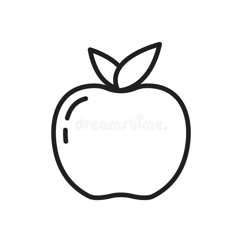 apple clip art black and white