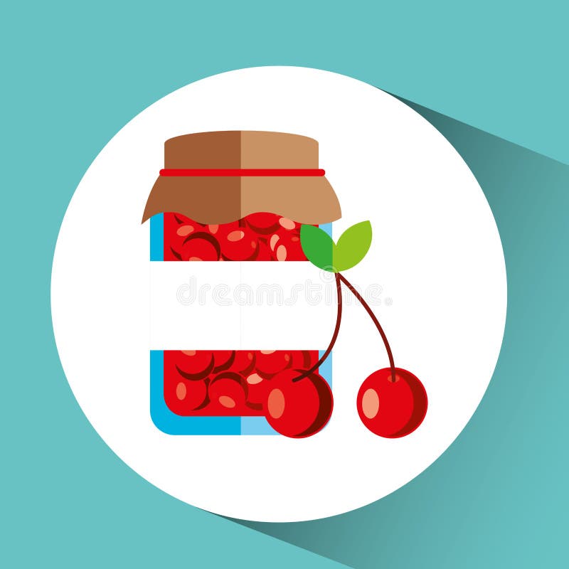 Fruit jam design stock illustration. Illustration of marmalade 70217135