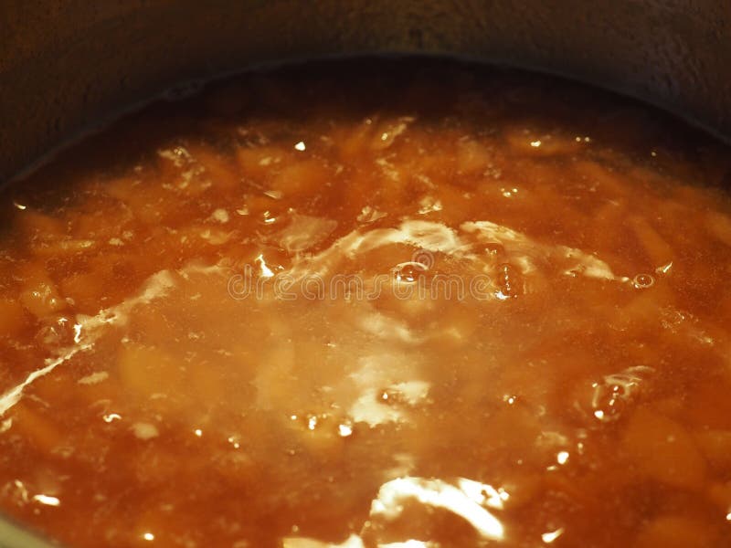 Fruit jam preparation stock image. Image of nutrition 127498279