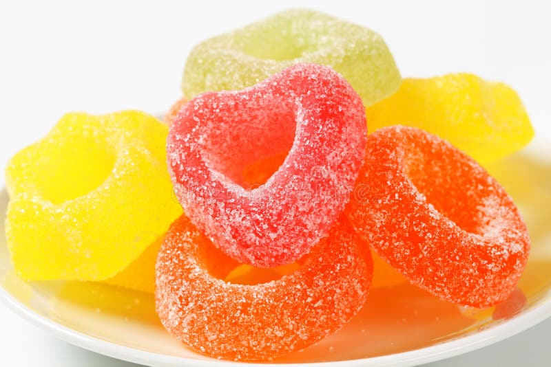 Fruit jelly candy stock photo. Image of closeup, coated 57052726