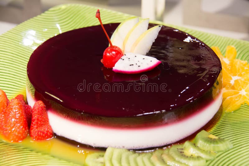 Fruit jelly in the glass stock image. Image of diet, delicious 70654197