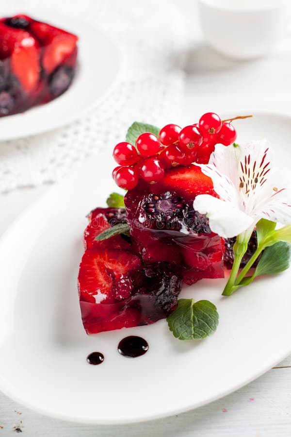 Strawberry terrine stock image. Image of fruit, french ...
