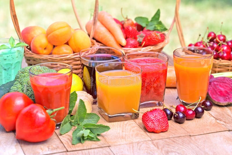 Fruit juices stock image. Image of apricots, fruits, nutrition 55257053
