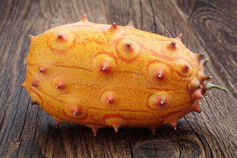 Fruit Kiwano Afrikaanse Gehoornde Komkommer Stock Afbeelding Image