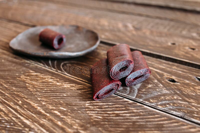 Fruit leather stock image. Image of board, cooked, pastila 65829443
