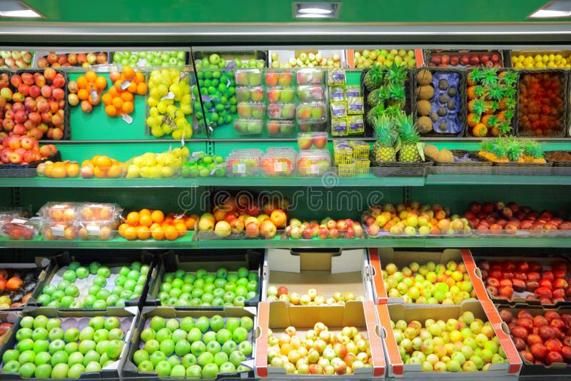Fruit market stock images
