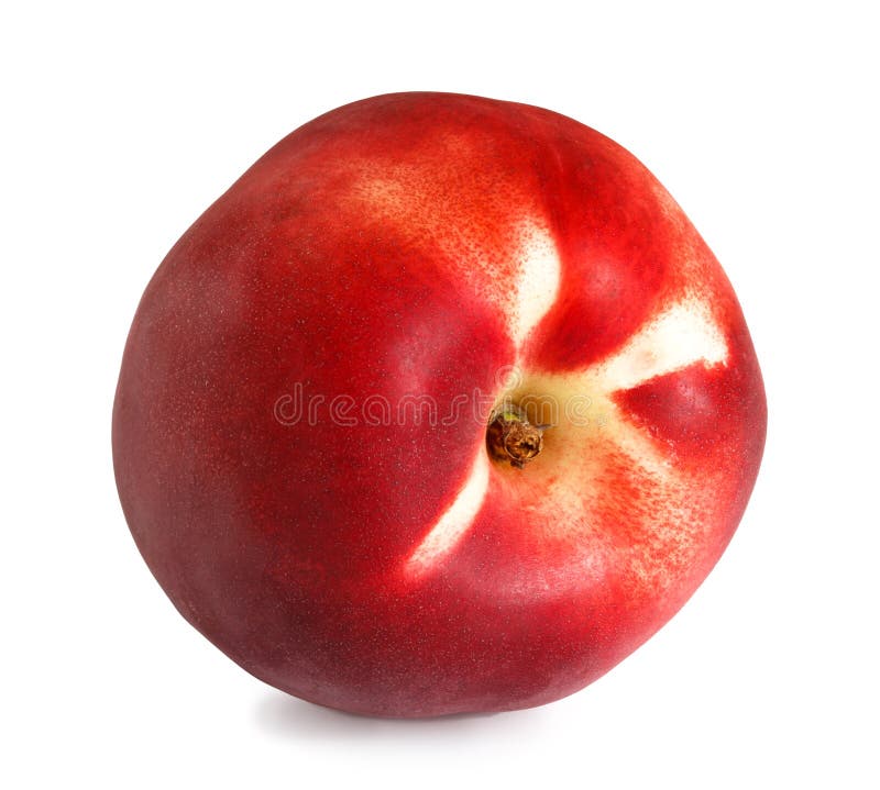 Fruit Of Nectarine Isolated On White Stock Photo Image of isolated
