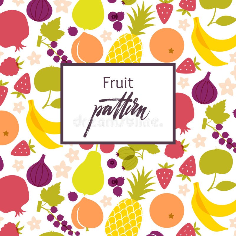 Fruit pattern. Health, grape.