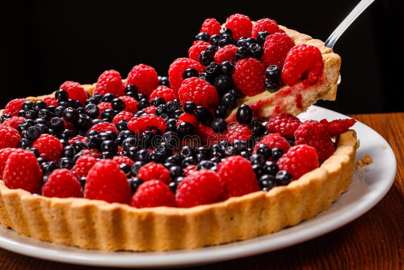 Fruit pie tart stock photo. Image of homemade, vanilla 74817916